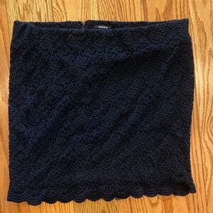 Torrid Elegant Black Lace Pencil Skirt